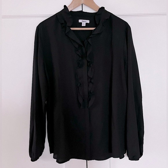 Long Sleeve Ruffled Blouse - Picture 2 of 8